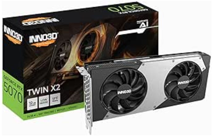 GPU INNO3D GEFORCE RTX 5070 TWIN X2 12GB 192BITS GDDR7 N50702-12D7-195064N