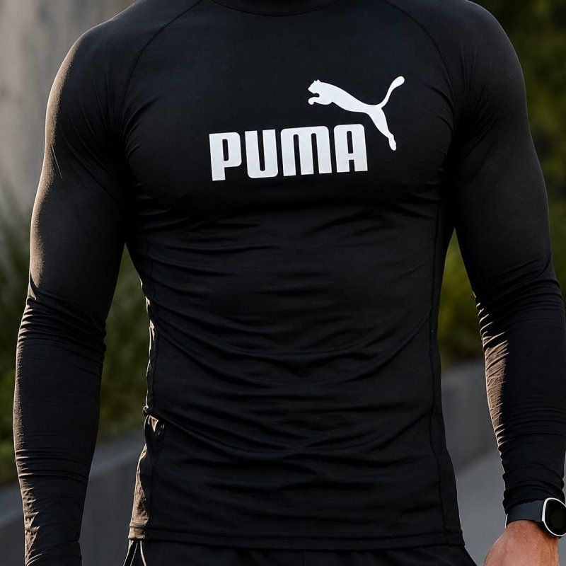 Camiseta Térmica Puma Manga Longa Proteção Uv50+ Masculina