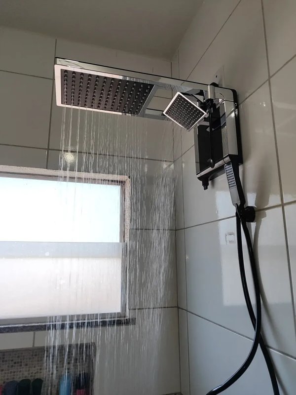 Chuveiro Lorenzetti Acqua Dua Ultra Preto/Cromado 7800W 220V