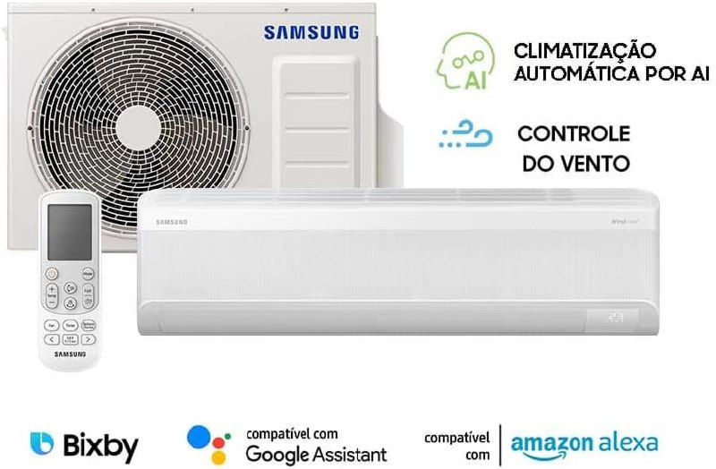 Samsung Ar-condicionado Split Inverter WindFree AI 18.000 BTUs - Branco