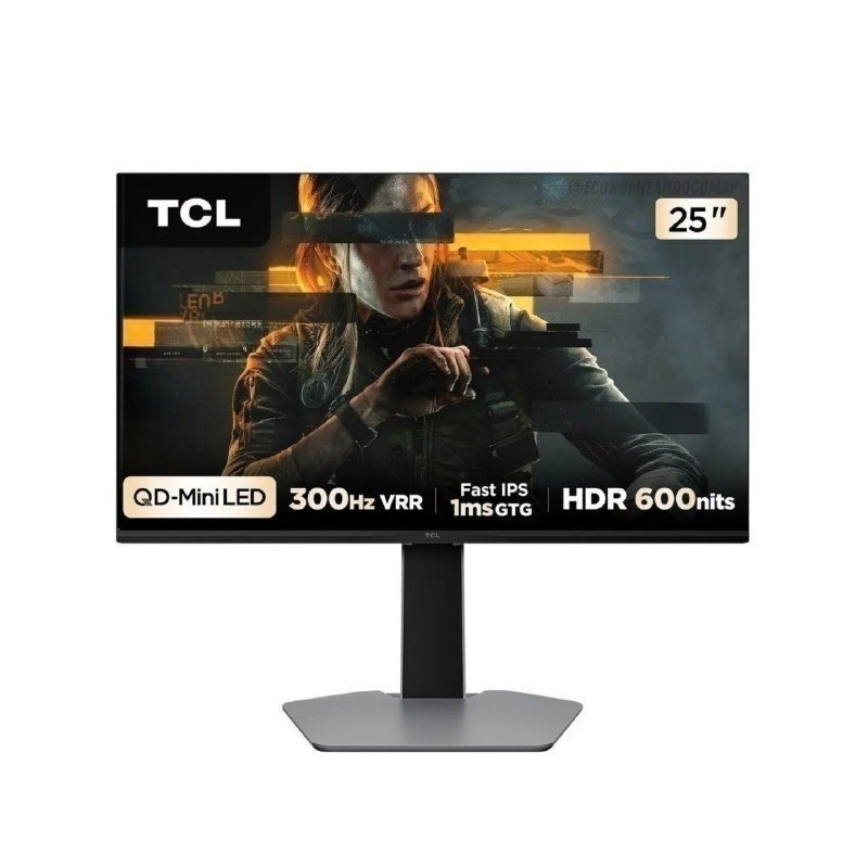 Monitor Gamer 25 Full HD 25G64 QD-Mini LED 300Hz 1ms FreeSync Premium TCL