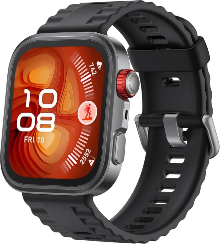 HUAWEI WATCH FIT 4 Pro - Smartwatch Preto, Vidro Safira e Titânio, Mapa de Golfe