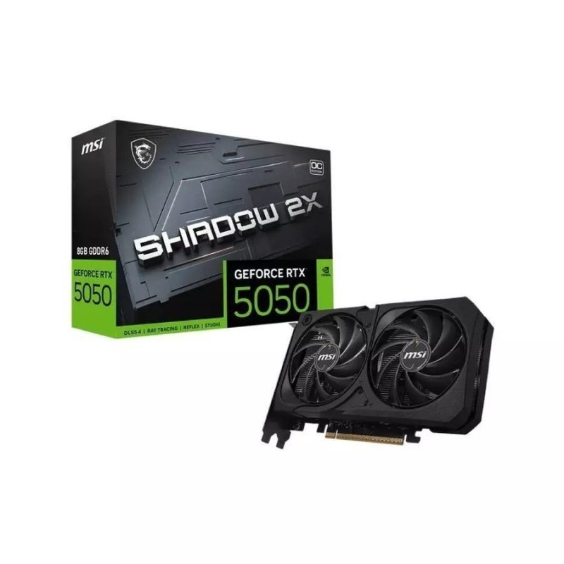 Placa de Vídeo MSI NVIDIA GeForce RTX 5050 Shadow 8GB GDRR6 128 Bits - 912-V538-008