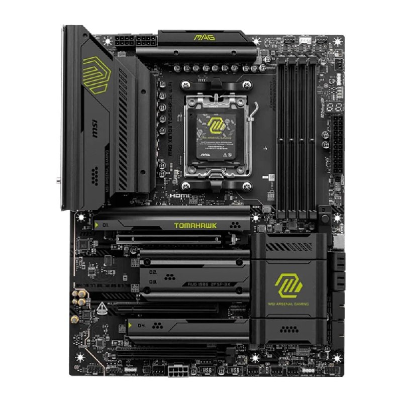 Placa Mãe MSI MAG X870E TOMAHAWK WIFI, AMD, Socket AM5, ATX, DDR5 UDIMM, Wi-Fi 7