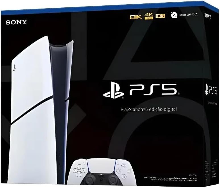 PlayStation 5 Sony Edição Digital 825GB - 1 Controle - Branco