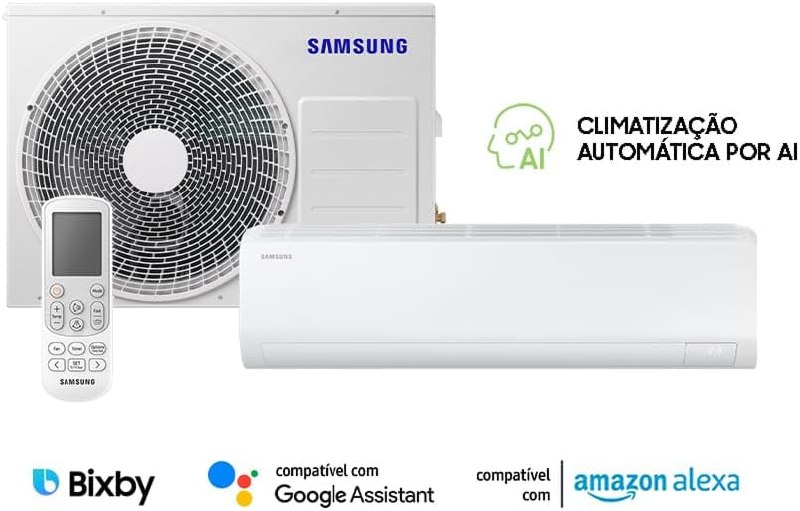 Samsung Ar-condicionado Split 24.000 BTUs Inverter Ultra Connect AI Branco