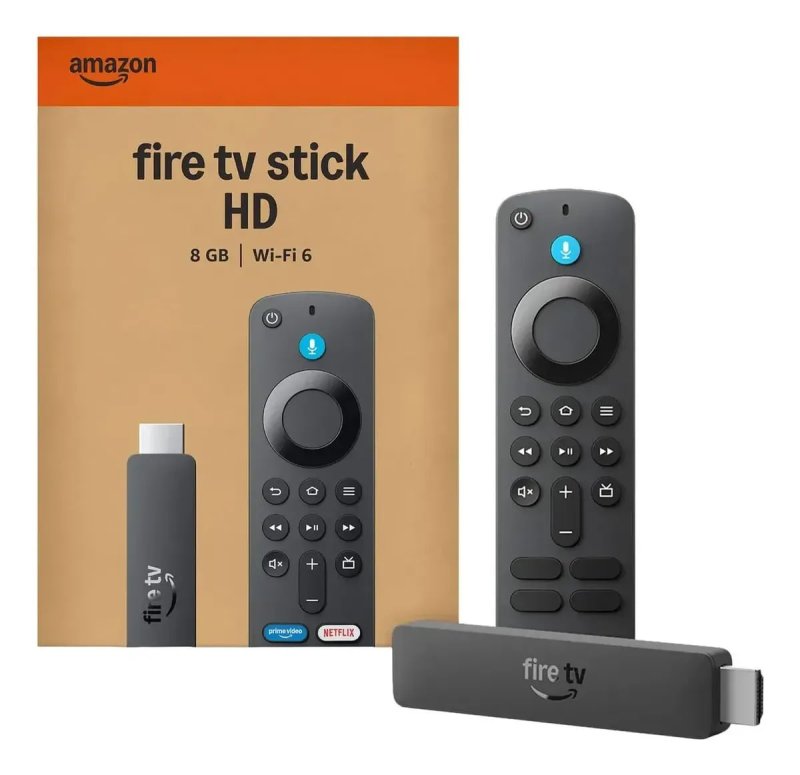 Fire Tv Stick Hd Amazon 8 Gb Wifi-6 Com Alexa (novo Modelo)