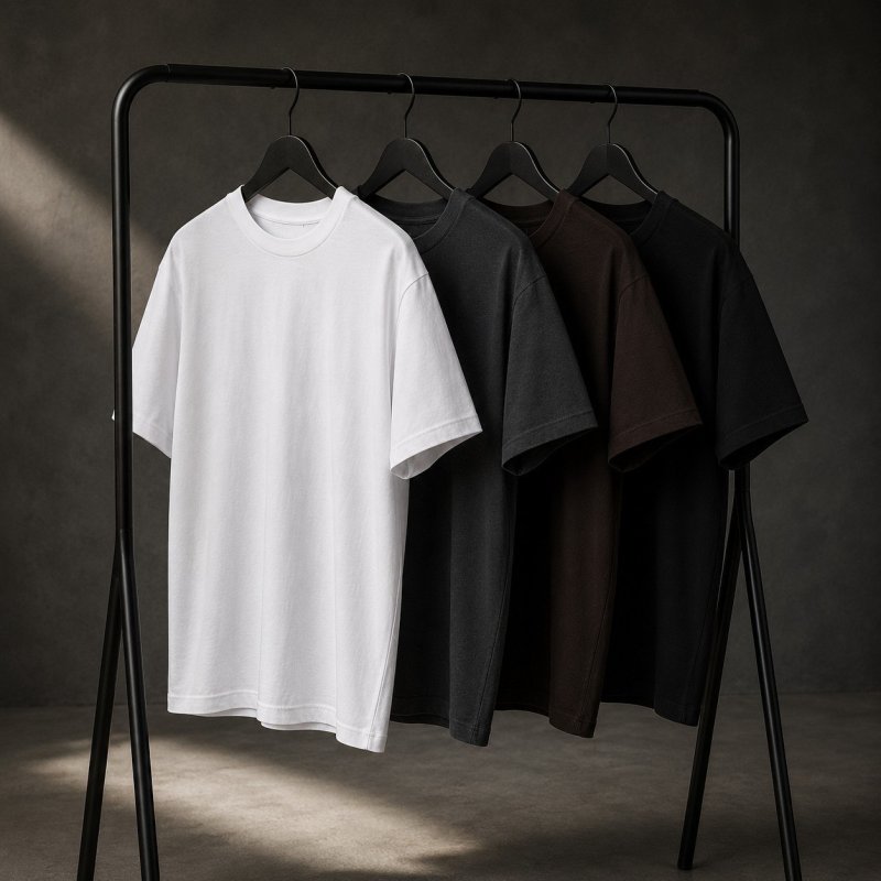 Kit 4 Camisas Camiseta Básica Lisa 100% Algodão Premium 30.1