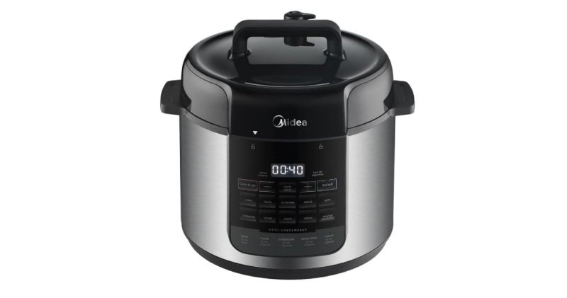 Panela de Pressão Elétrica 5L NutriPro Inox Midea