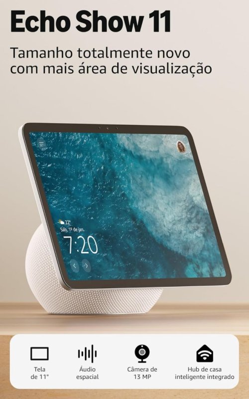 Amazon Echo Show 11 - Smart Display Full HD 11" - Áudio Espacial - Branco