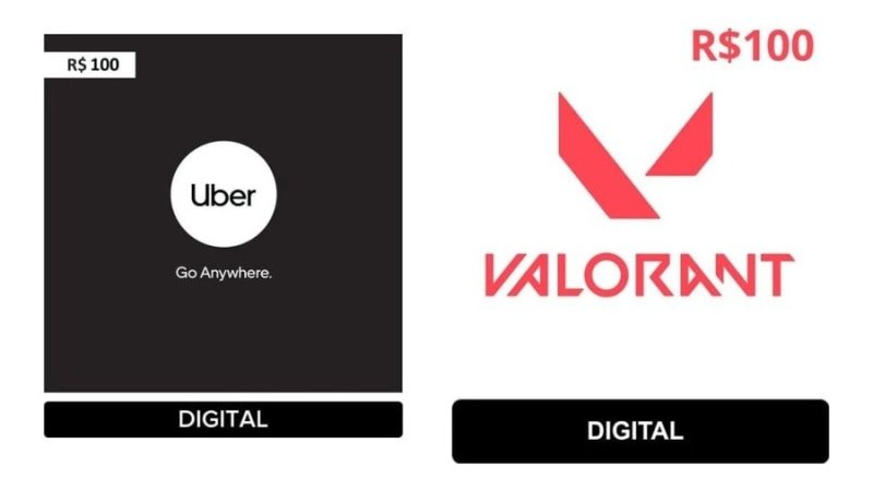 Gift Cards em Oferta