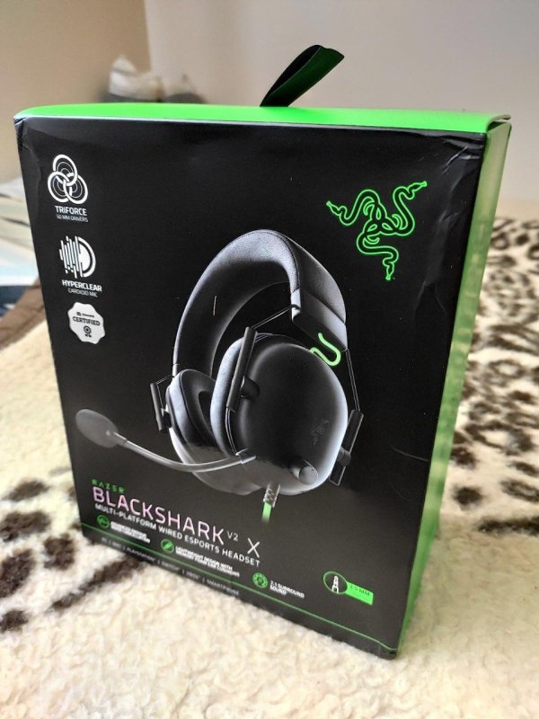 Razer BlackShark V2 X Gaming Headset 7.1 Surround Sound Drivers 50mm