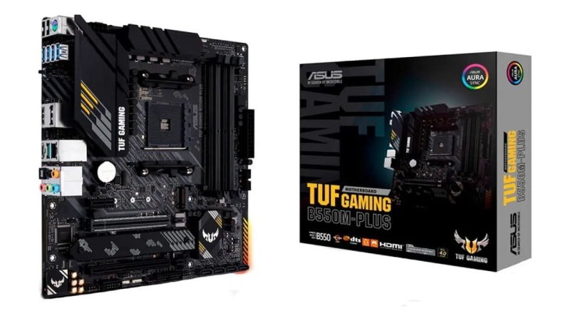 Placa Mãe ASUS Tuf Gaming B550m-plus DDR4 AMD Am4 mATX RGB