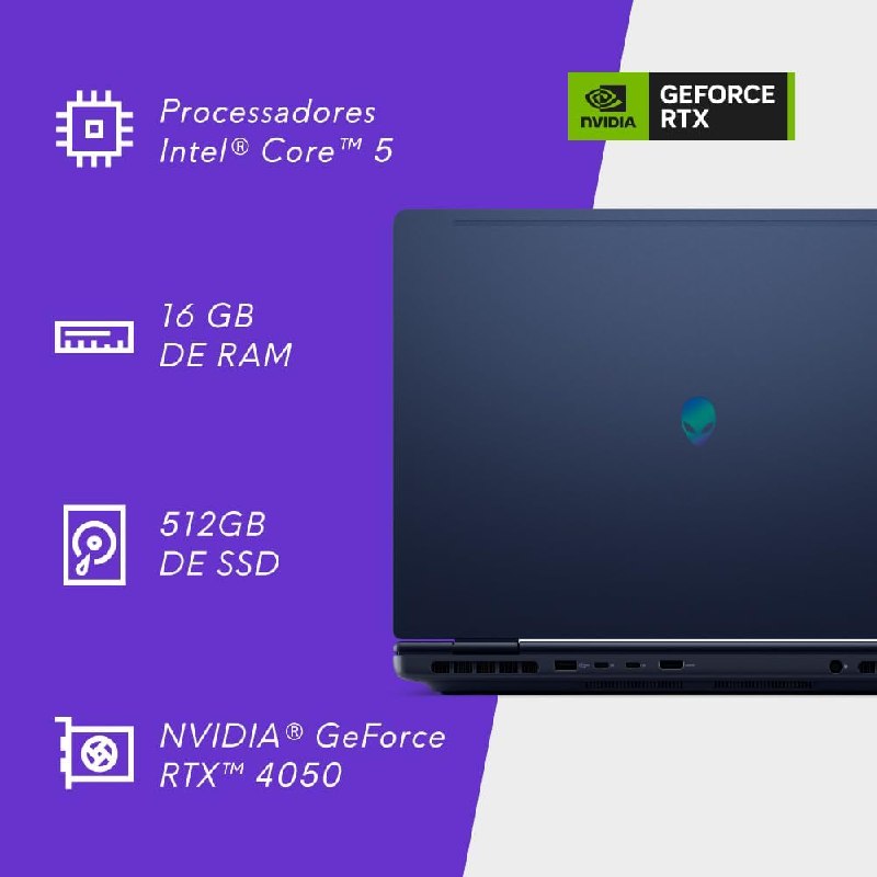 Notebook Gamer Alienware 16 Aurora AC16250