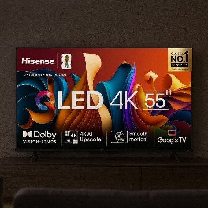 Smart TV Hisense 55" QLED 4K UHD HDR10