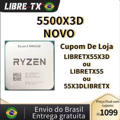 Ryzen 5 5500X3D Novo