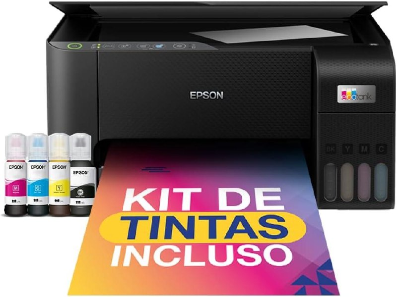 Multifuncional Epson EcoTank L3250, Tanque de Tinta, Wi-Fi, Bivolt