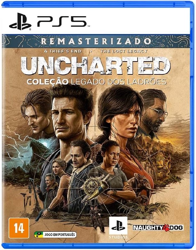 UNCHARTED: COLEÇÃO LEGADO DOS LADRÕES - PlayStation 5 + Frete Grátis