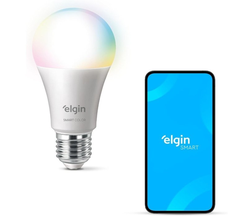 Lâmpada Inteligente Mais Potente 15W Smart Color RGB Wifi Elgin