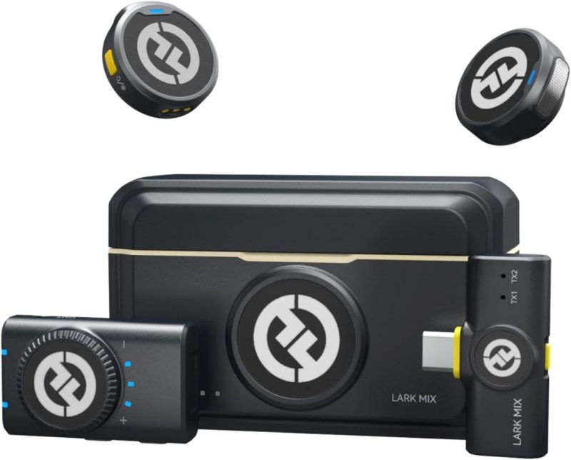 Hollyland Lark M2 - Microfone Lapela Sem Fio - 48kHz/24bit - Cancelamento de Ruído