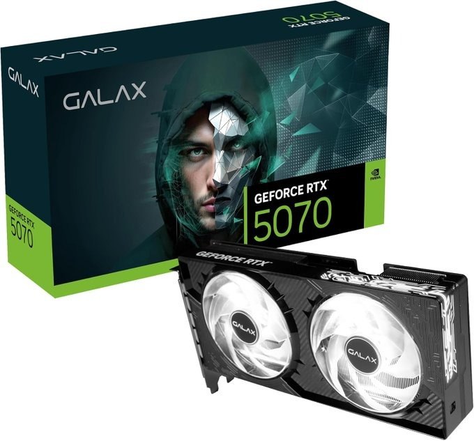 Placa de Video GALAX GeForce RTX 5070 2X 1-CLICK OC 12GB GDDR7 192BITS - 57NON7MDBROC