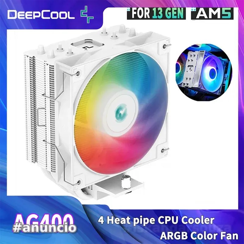 Air Cooler AG400 ARGB - DeepCool (BLACK)