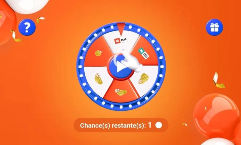 Roleta Shopee no APP