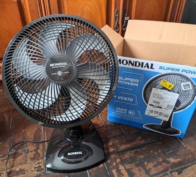Ventilador de Mesa 30cm Super Power Mondial 60W - 110/220v