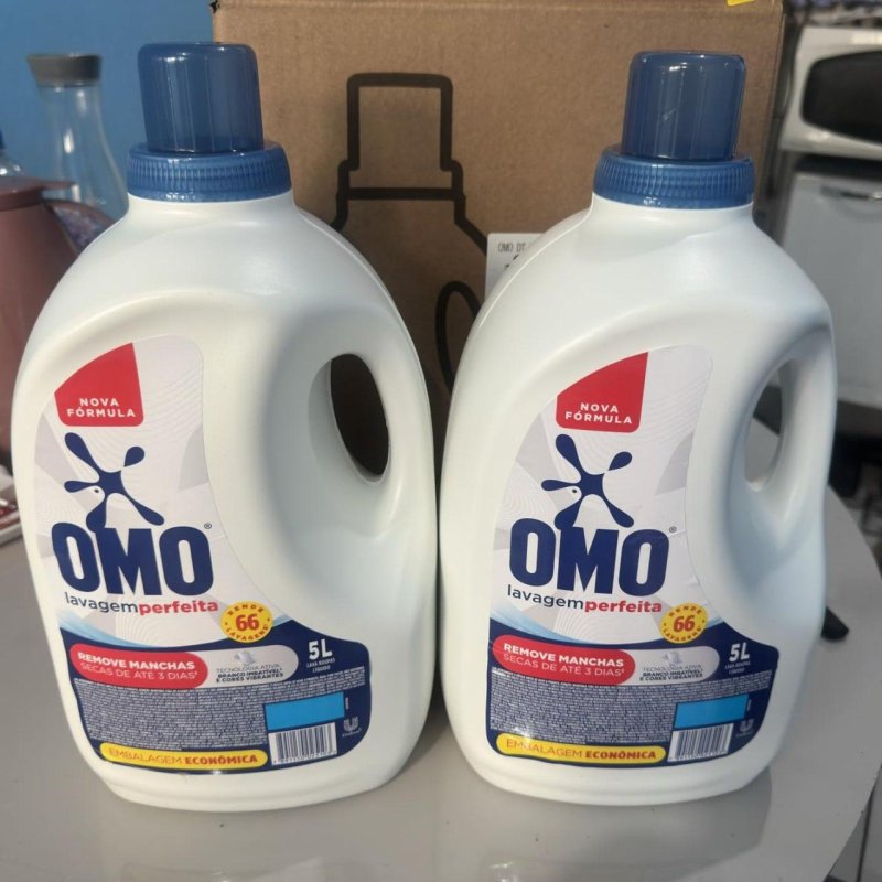 Omo Sabão Líquido 2 Unidades Lavagem Perfeita 5L