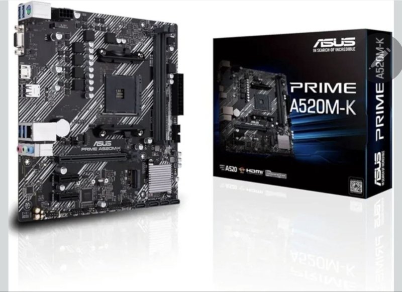Placa Mãe Asus para AMD AM4 Prime A520M-K 2xDDR4 mATX - 90MB1500-M0EAY0