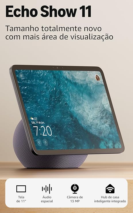 Amazon Echo Show 11 - Smart Display Full HD 11" - Áudio Espacial - Grafite