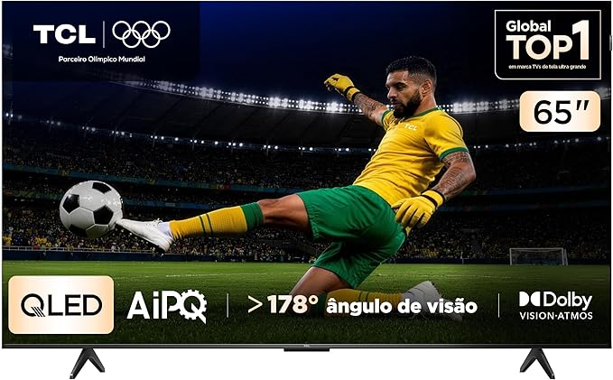 TCL 65 Polegadas QLED 4K WiFi Bluetooth