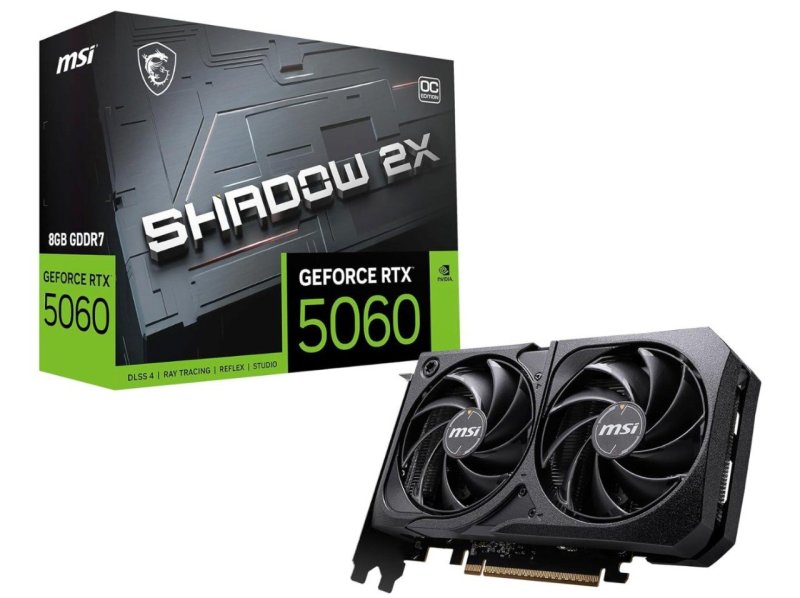 Placa de Vídeo MSI Shadow 2X RTX 5060 8GB