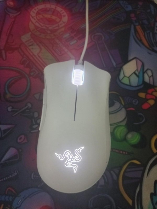 Mouse gamer Razer DeathAdder Essential, sensor óptico de 6400 DPI, Mercury White + Frete Grátis