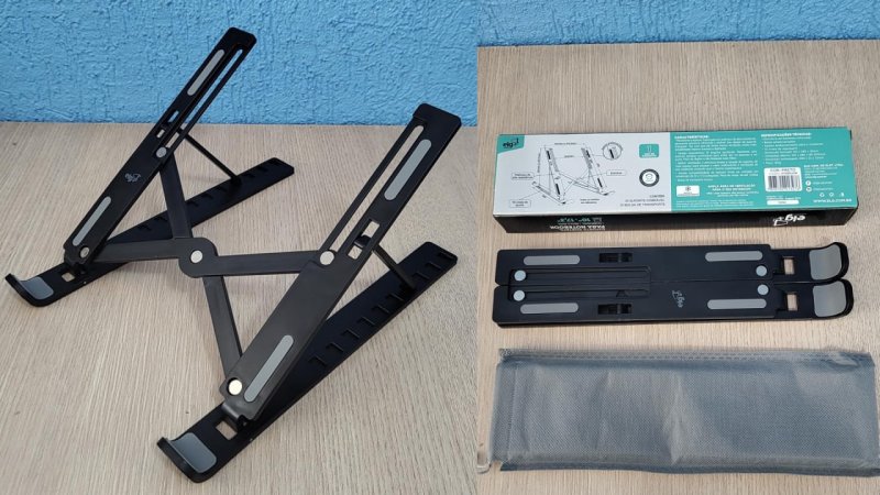Suporte Notebook ELG Compacto Articulado c/ Bolsa