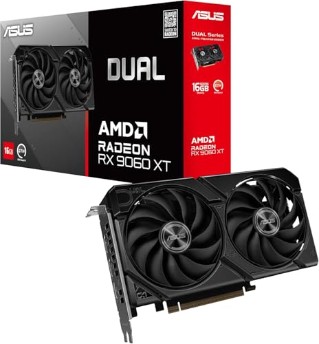 Asus Placa gráfica Radeon RX 9060 XT Dual 16GB GDDR6 PCI-Express
