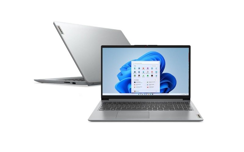 Notebook Lenovo IdeaPad 1 15AMN7, AMD Ryzen 3 7320U, 8GB + 256GB, Windows 11 15.6", Cloud Grey