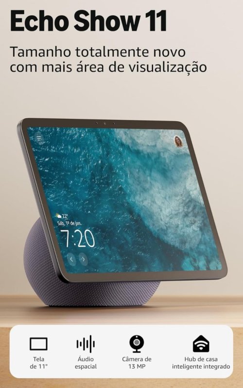 Amazon Echo Show 11 - Smart Display Full HD 11" - Áudio Espacial - Grafite