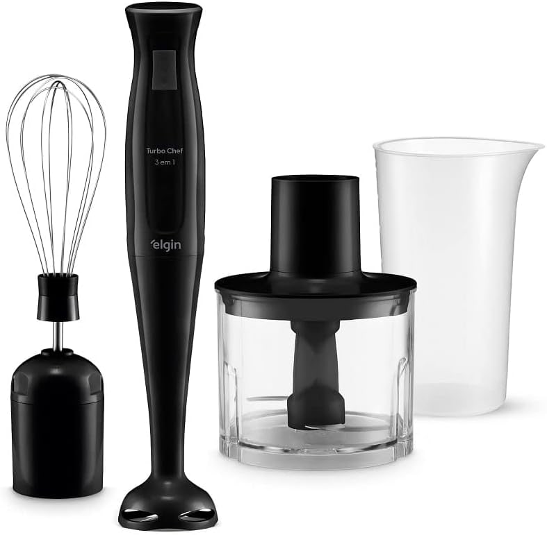 Elgin Mixer Vertical 200W - Turbo Chef 3 em 1 - Preto