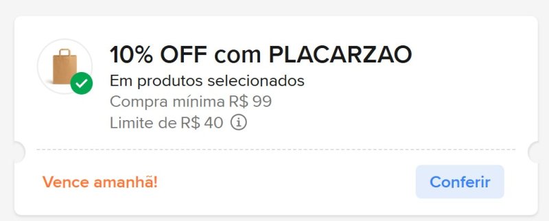 Novo Cupom Mercado Livre! 10% OFF em compras acima de R$99