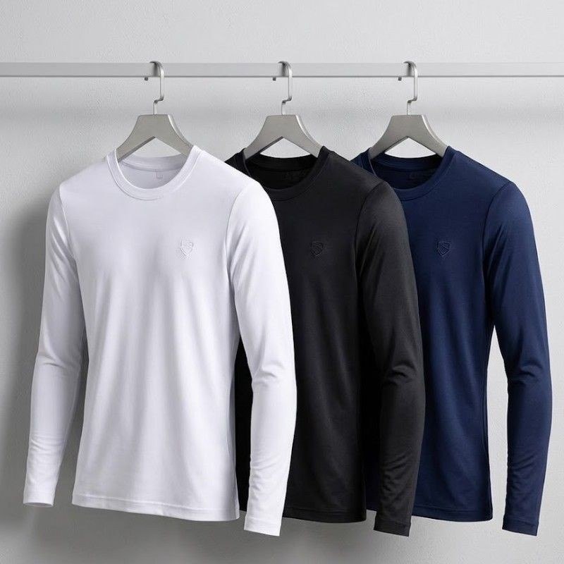 Kit Camisa Masculina Segunda Pele Proteção Solar Uv Dry Fit