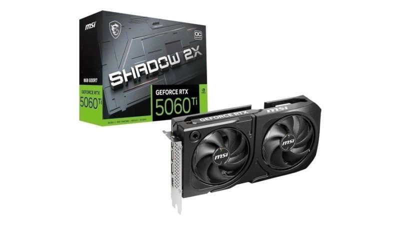 Placa de Video Nv RTX5060TI 8GB GDDR7 128BITS Ventus 2x OC Plus MSI 912-V536-023