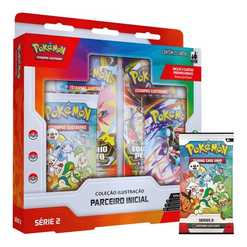 Pokémon TCG Coleção Ilustração Parceiro Inicial - Série 2