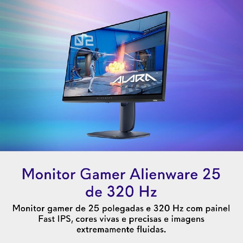 Monitor Gamer Alienware 25” Full HD, 320Hz — AW2525HM