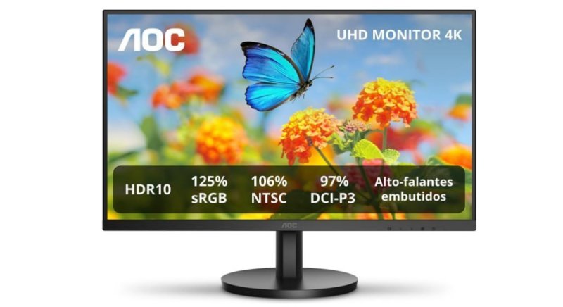Monitor AOC 27" 4K IPS 106% NTSC 97% DCI-P3 Speakers U27B3A