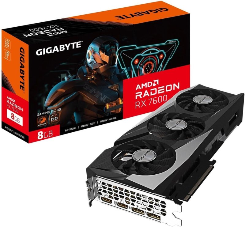 Placa de Video RX 7600 Gaming OC, 8GB, GDDR6 Gigabyte (PARCELADO)