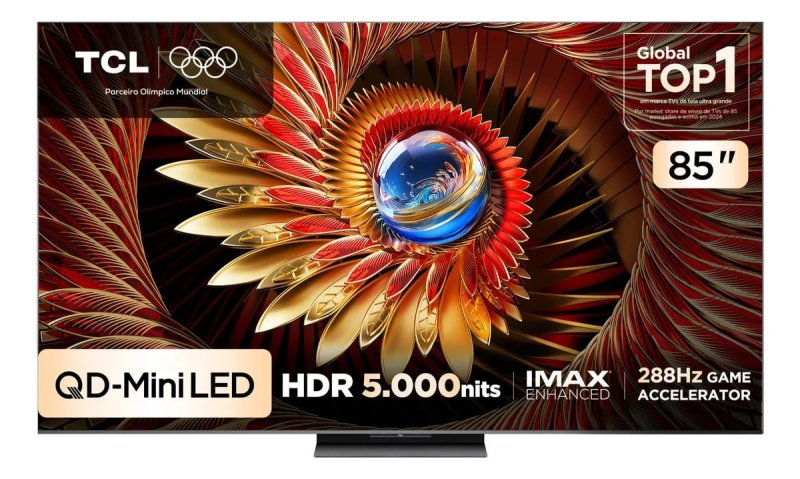 Smart TV 85" TCL Qd-Mini LED 4K (85C8K)