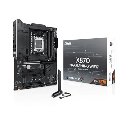 Asus X870 MAX GAMING WIFI7 Placa Mãe AM5 DDR5 M.2 USB 4