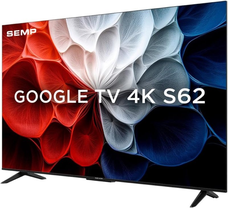 Smart TV Semp 50 Polegadas LED HVA 4K S62 WiFi Bluetooth Google TV 3