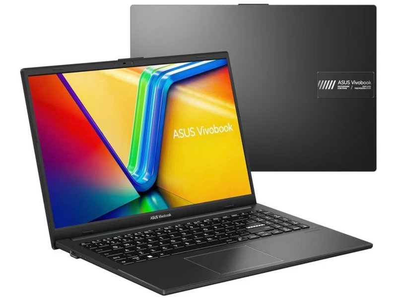 Notebook ASUS VivoBook Go 15, AMD RYZEN 5 7520U, 8GB, 512GB SSD, KeepOS, Tela 15,6" FHD, Mixed Black - E1504FA-NJ732